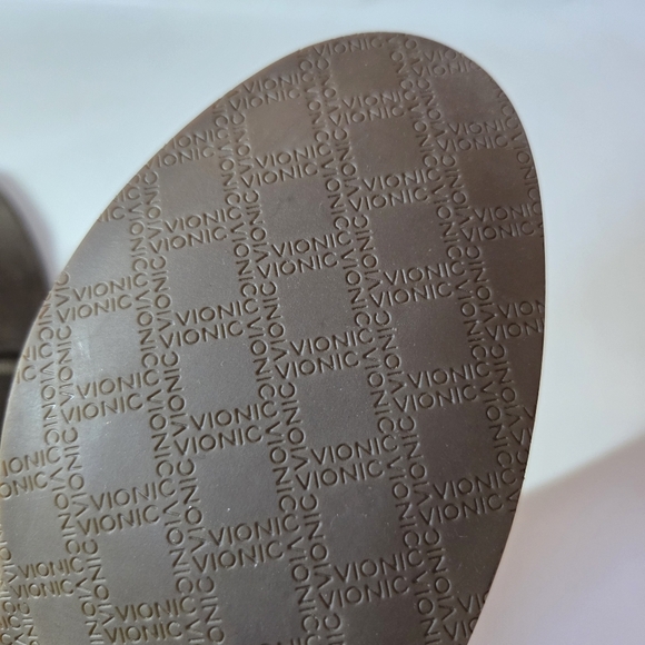 Vionic Women's Serena Leather Boho Casual Ankle Moto Biker Boot In Dark Green 8 - Picture 15 of 15